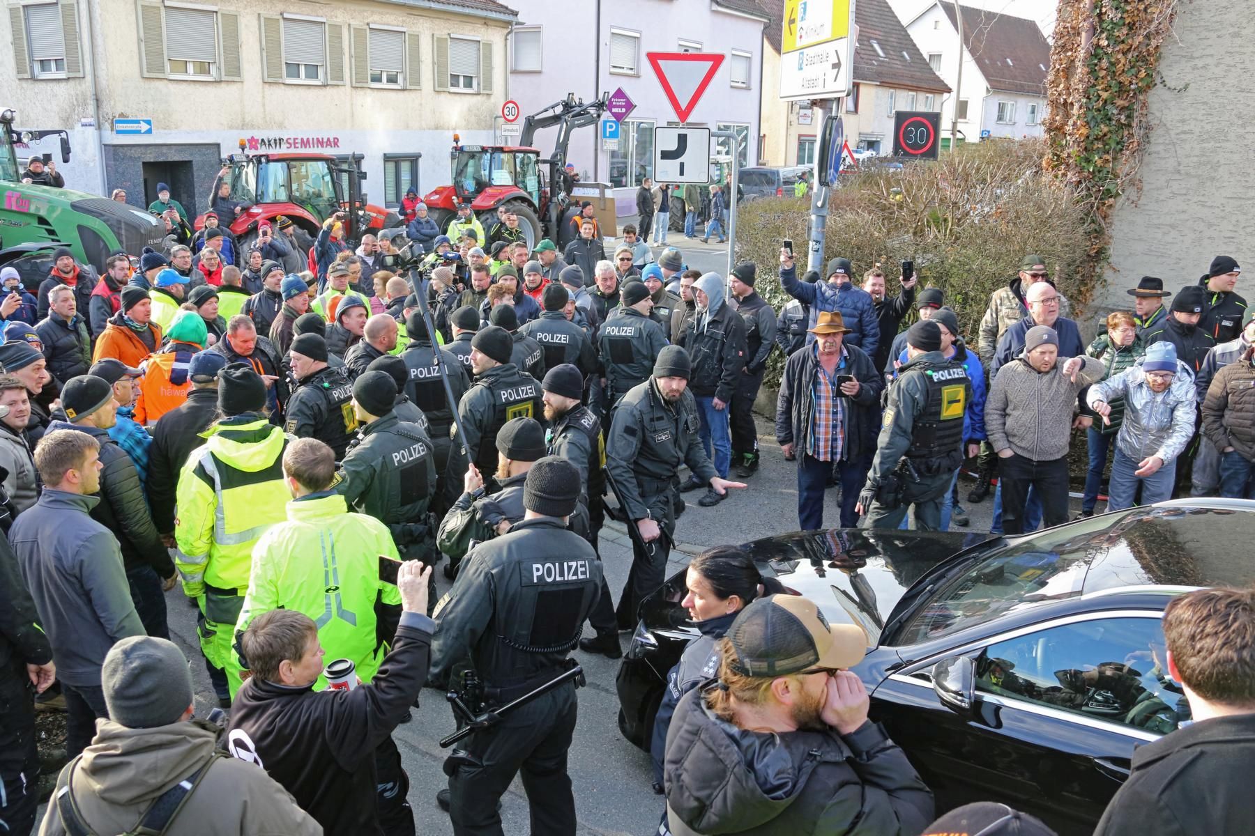 Aschermittwoch Biberach, jetzt Anklage wegen Landfriedensbruch gegen Bauern.