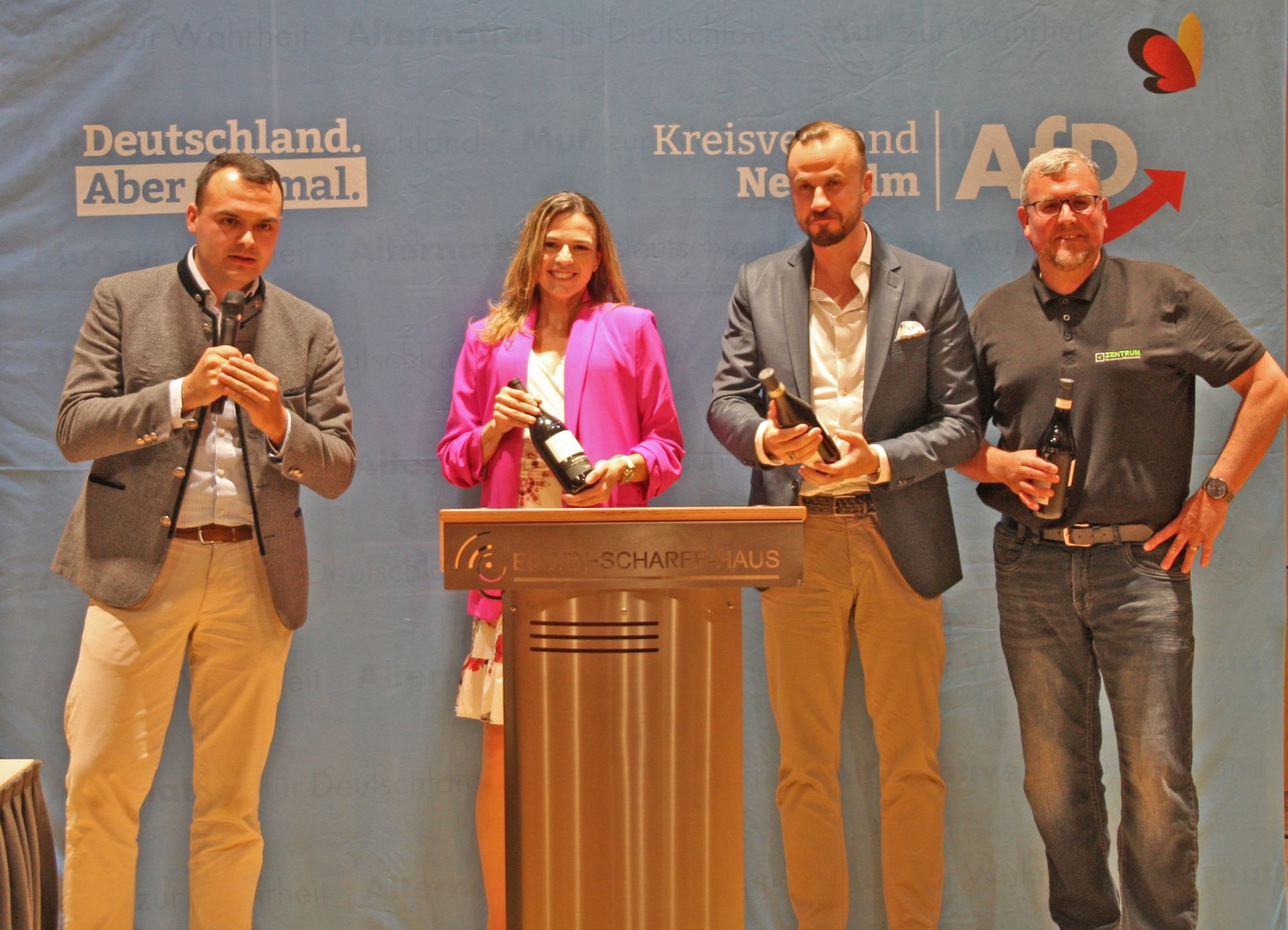 Der DGB ist Teil des Problems. AfD wirbt in Neu-Ulm für “Zentrum”.