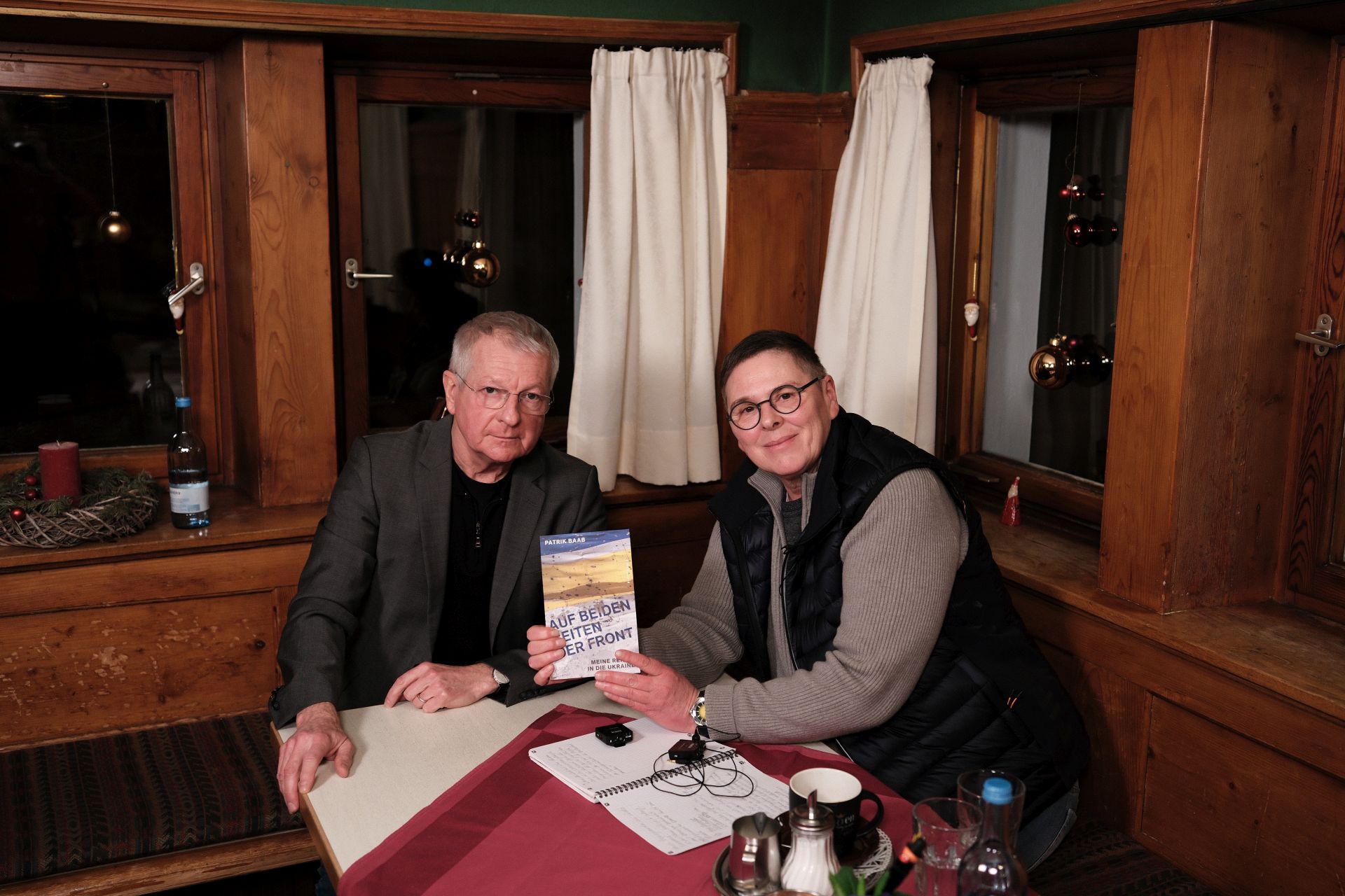 Patrik Baab und Stef Manzini. “Friedensdialog” in Wangen-Karsee am 10. Januar 2026.